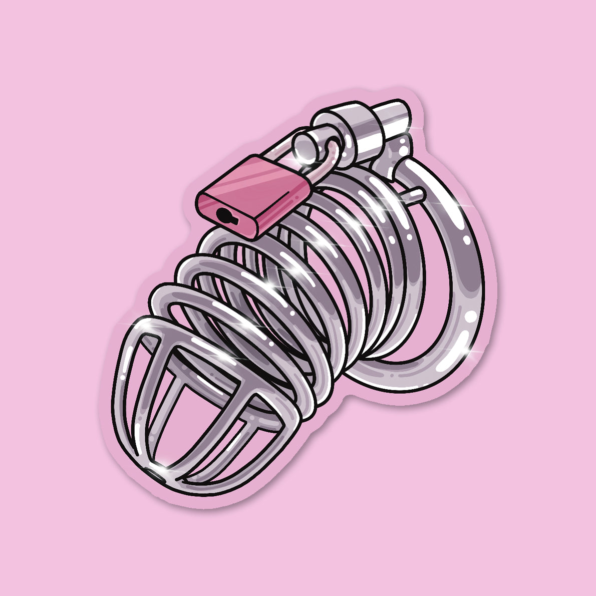 Chastity Cage Sticker